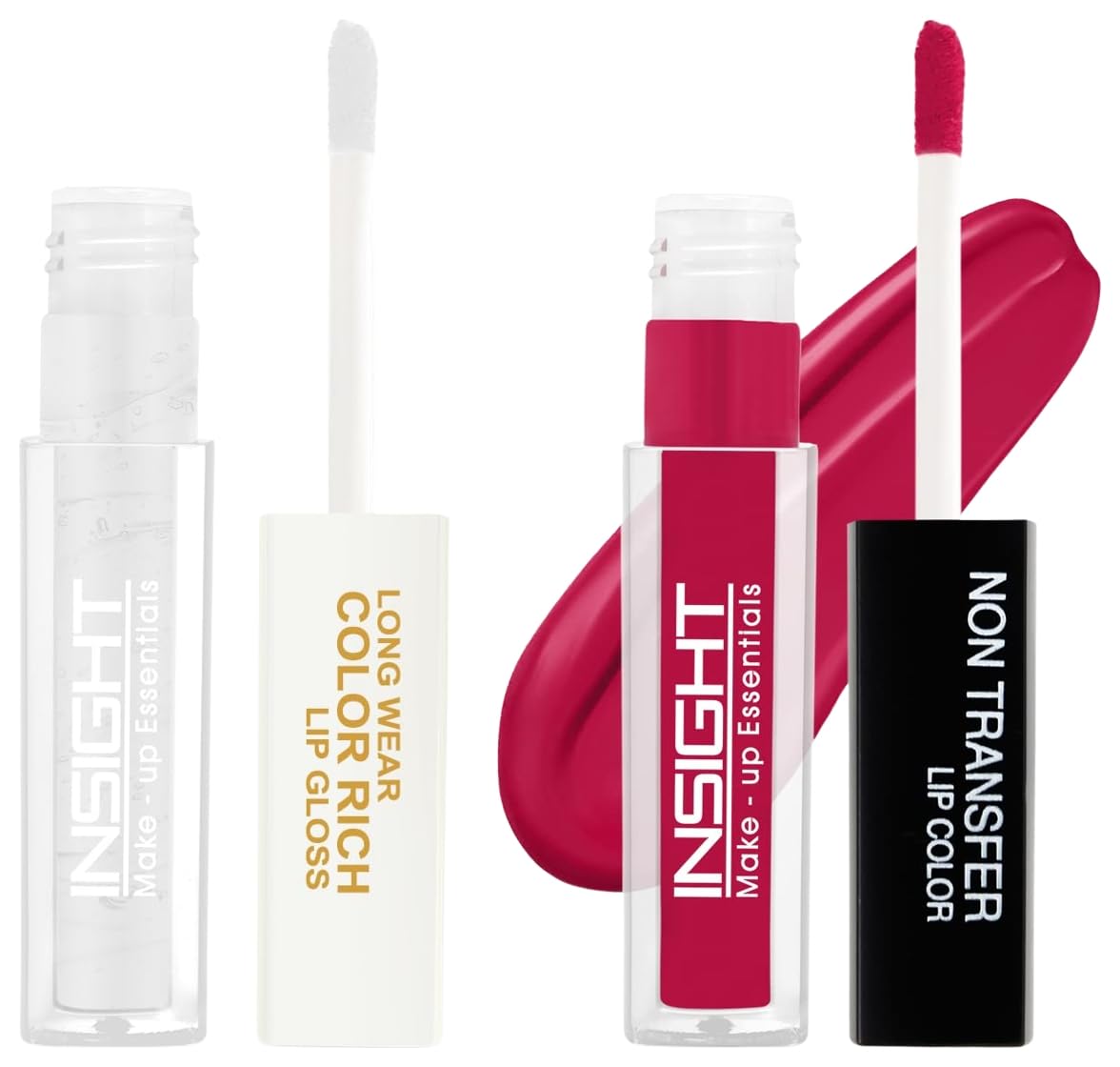 Insight Cosmetics Long Wear Color Rich Lip Gloss (LG41-01) Non Transfer Lip Color Matte Texture12Hrs Waterproof, 4ml(LG40-07)