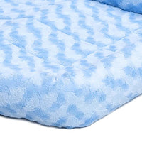 MidWest Homes for Pets Bolster Dog Bed 36L-Inch Blue Dog Bed or Cat Bed w/ Comfortable Bolster | Ideal for Intermediate Dog Breeds & Fits a 36-Inch Dog Crate | Easy Maintenance Machine Wash & Dry