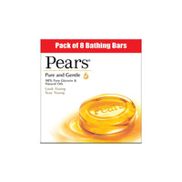 PEARS Pure And Gentle Bathing Bar, 125g (Pack Of 8) And Naturale Detoxifying Aloevera Bodywash, 250 ml