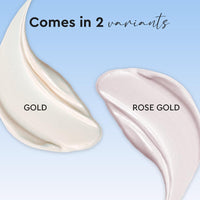 Million Colors Illuminating Strobe Cream for Face | Rose Gold Strobe Cream + Primer + Face Highlighter | Hydrating Makeup Base with SPF | Infused With Hyaluronic Acid, Niacinamide, Jojoba Oil & Shea Butter for Radiant Skin 30Ml