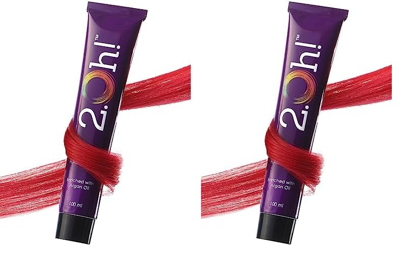 2.Oh! Italian- Red Hair Color For Women & Men | Ammonia-Free DIY Semi Permanent Hair Color | Enriched with Argan Oil | Lasts upto 12-15 Washes (Pack of 2)