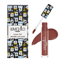 LoveChild Masaba Game On! - No Rules - Smudge Proof Matte Liquid Lipstick, Choco-Plum Velvet Smooth, Hydrating & Moisturising, Lasts Up to 12 hours, 5Ml
