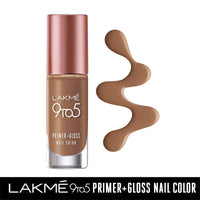 Lakmé 9 To 5 Primer + Glossy Finish Nail Colour & 9To5 Primer + Glossy Finish Nail Colour Combo,12 ML
