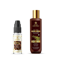 Khadi Organique Hair Care Serum 50ML With Tea Tree Shampoo 200ML For Reduce Hair Fall