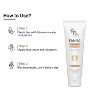Fixderma 5% Lactic Acid, 15% Urea, 3% Glycerine Fidelia Foot Cream For Dry & Cracked Feet, Moisturizes and Soothes Feet, Heel Repair Paraben & Sulphate Free, All Skin Types 75gm