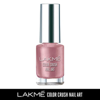 Lakmé Color Crush Shimmery Finish Nailart, M3 Original Nude, 6 Ml & Color Crush Nail Art, C2, 6Ml