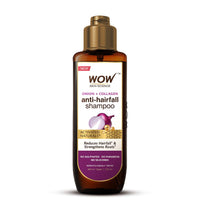 WOW Skin Science Red Onion Black Seed Oil Shampoo with Red Onion Black Seed Extract, Controls Hair fall, Contains Black Seed Oil & Pro-Vitamin B5 | No Paraben | No Sulphate | For Men & Women- 100ml