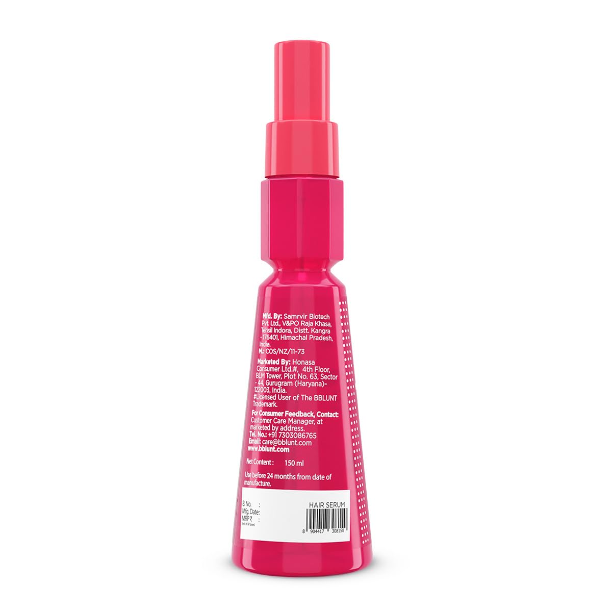 BBLUNT Curl Defining Hydra-Mist Serum with Jojoba Oil and Coconut Water for Hydrated & Nourished Curls - 150 ml | Hydrates & Nourishes Hair | Smoothens Hair | Tames Frizz
