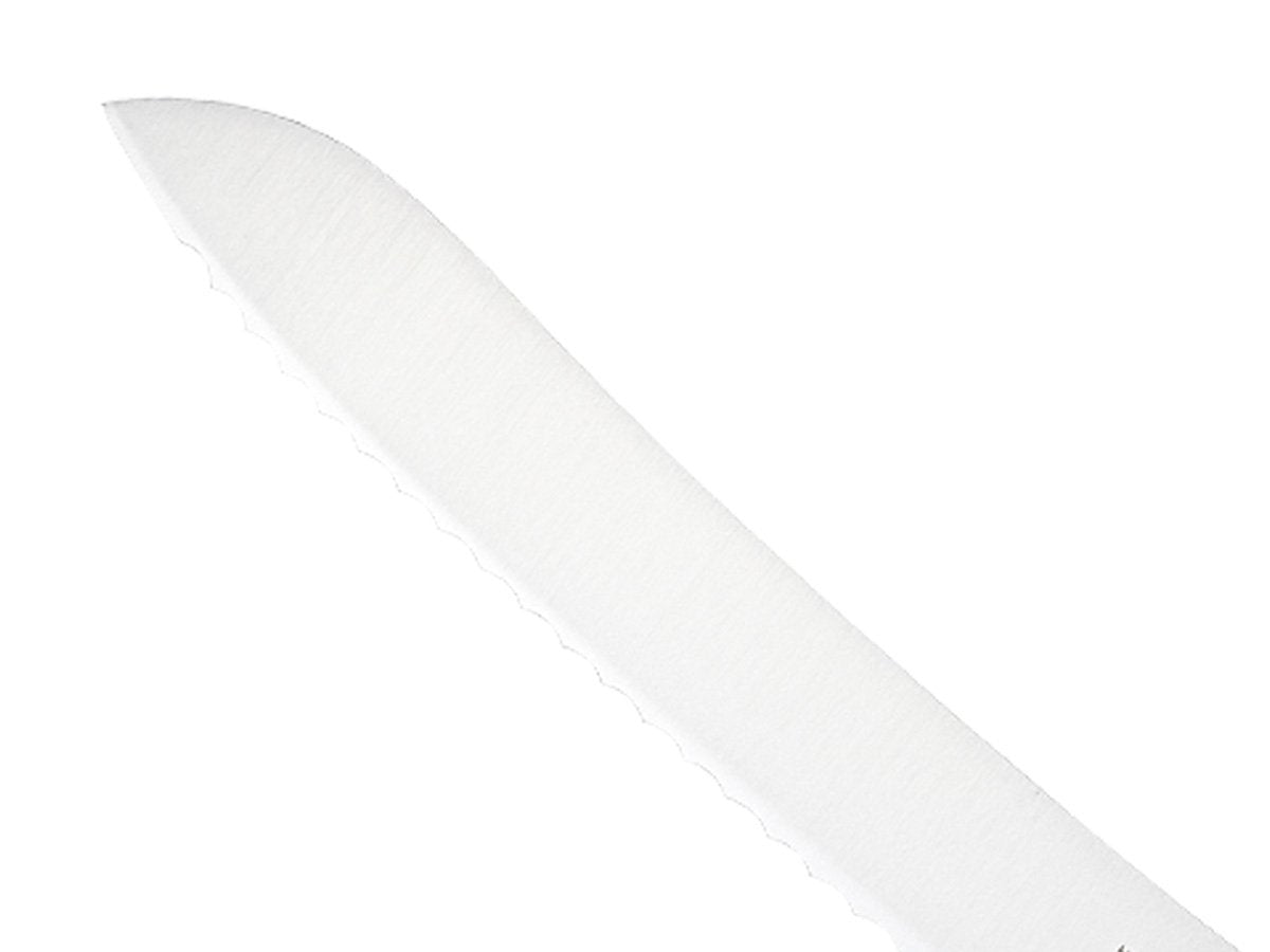 Mercer Culinary Millennia Colors 9-Inch Offset Wavy Edge Bread Knife, Green