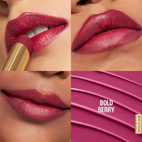 Lakmé 9to5 Lipstick, Hya Matte, with Hyaluronic Acid for hydrated lips, Bold Berry 3.6gm