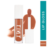 Tint Cosmetics 5ml Orange Rust Lipgloss, Non Sticky, Hydrating, Light Weight, Long Lasting, High Shine & Soft Natural Liquid Lip Gloss For Girls & Women (Bare)