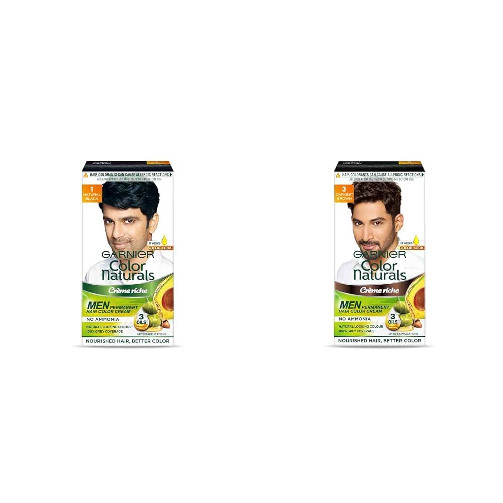 Garnier, Hair Colouring Creme, Long-lasting Colour, Smoothness & Shine, Color Naturals Men, Shade:,Garnier, Hair Colouring Creme, Long-lasting Colour, Smoothness & Shine, Color Naturals Men, Shade:
