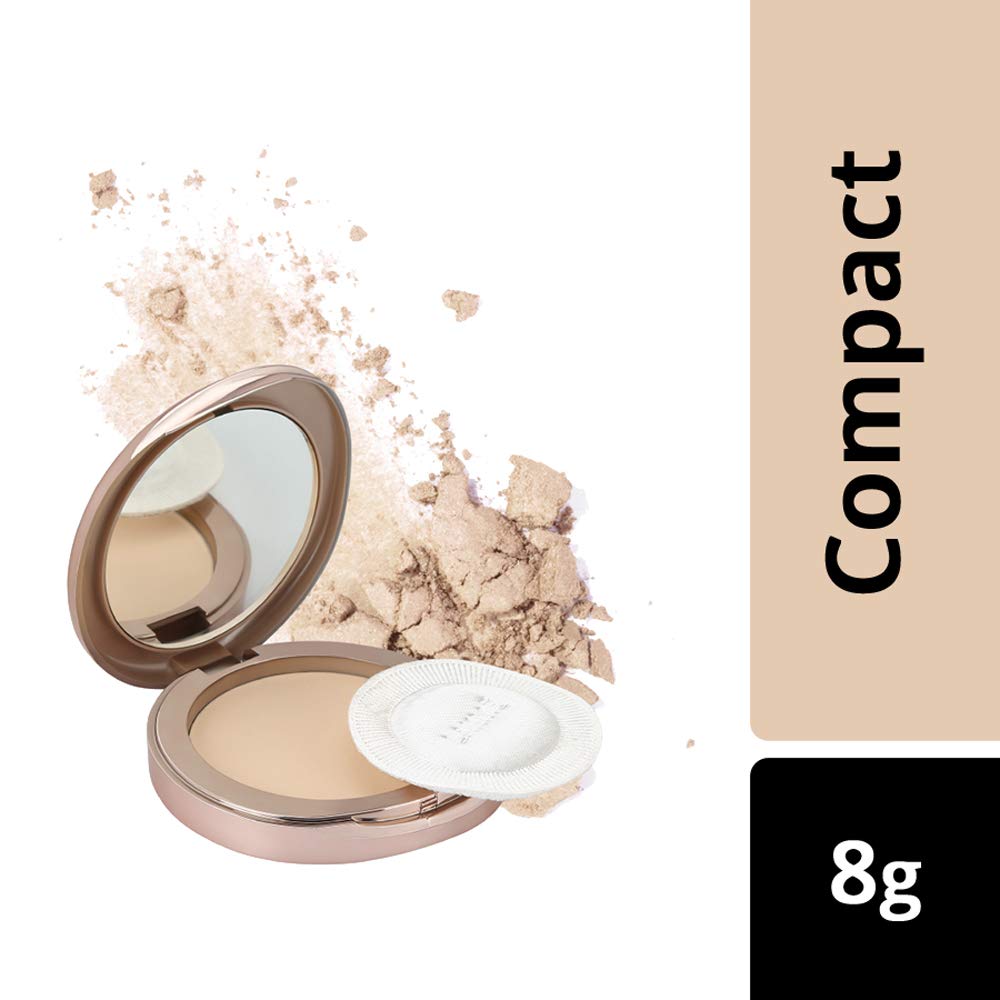 Lakmé Insta Liquid Eye Liner, Black, 9Ml And 9 To 5 Flawless Matte Complexion Compact, Melon, 8G