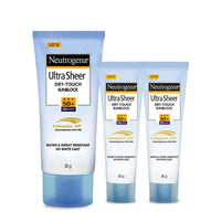 Neutrogena Ultra Sheer Sunscreen Best Value Combo (Pack of 3) – 80ml, 30ml & 30ml