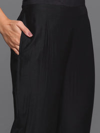 INDO ERA Women's  Embroidered Viscose Straight Kurta Trouser With Dupatta Set