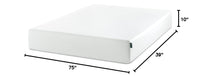 ZINUS 6 Inch Green Tea Memory Foam Mattress [New Version], Queen, Fiberglass free, Medium Firm Feel, Zoned Pressure Relief, Certified Safe Foams & Fabric, Mattress in A Box 6