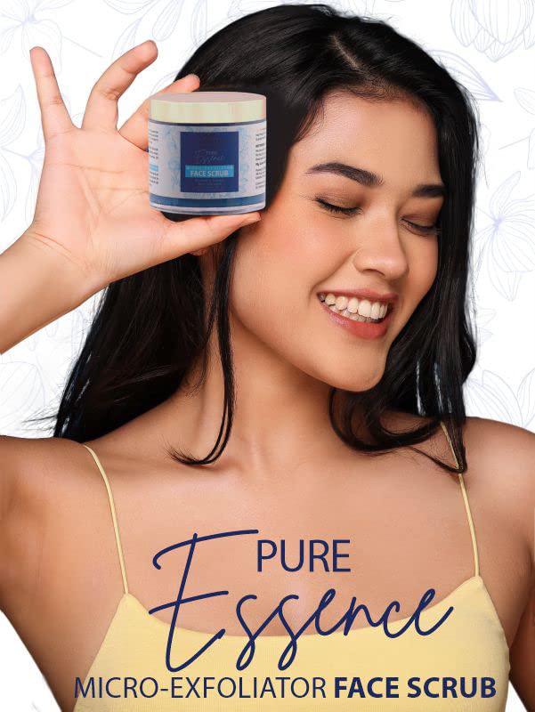 PURE AATMAN Face Cleanser with Micro Exfolaitor Face Scrub for Men & Women Face Scrub For Normal to Dry Skin + Face Cleanser (Combo Pack Of -2)