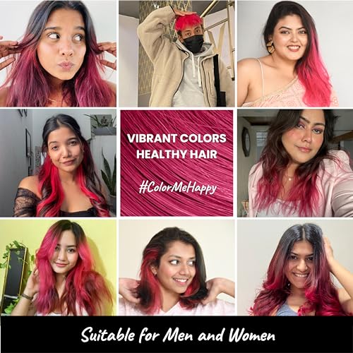 2.Oh! Italian- Pink Hair Color For Women & Men | Ammonia-Free DIY Semi Permanent Hair Color | Enriched with Argan Oil | Lasts upto 12-15 Washes (Pack of 2)