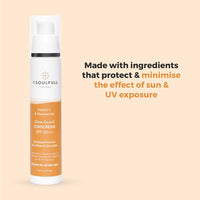 Be Soulfull Glow Guard Sunscreen with SPF 50+++Ultimate Sun Defense- helps to protect & minimise the effect of Sun & UV exposer- 50gms/.35 fl oz with
