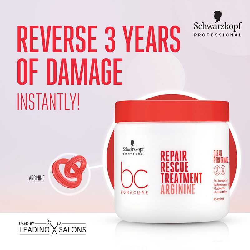 Schwarzkopf Professional Bonacure Repair Rescue Treatment with Arginine and Vegan Keratin 450 ml