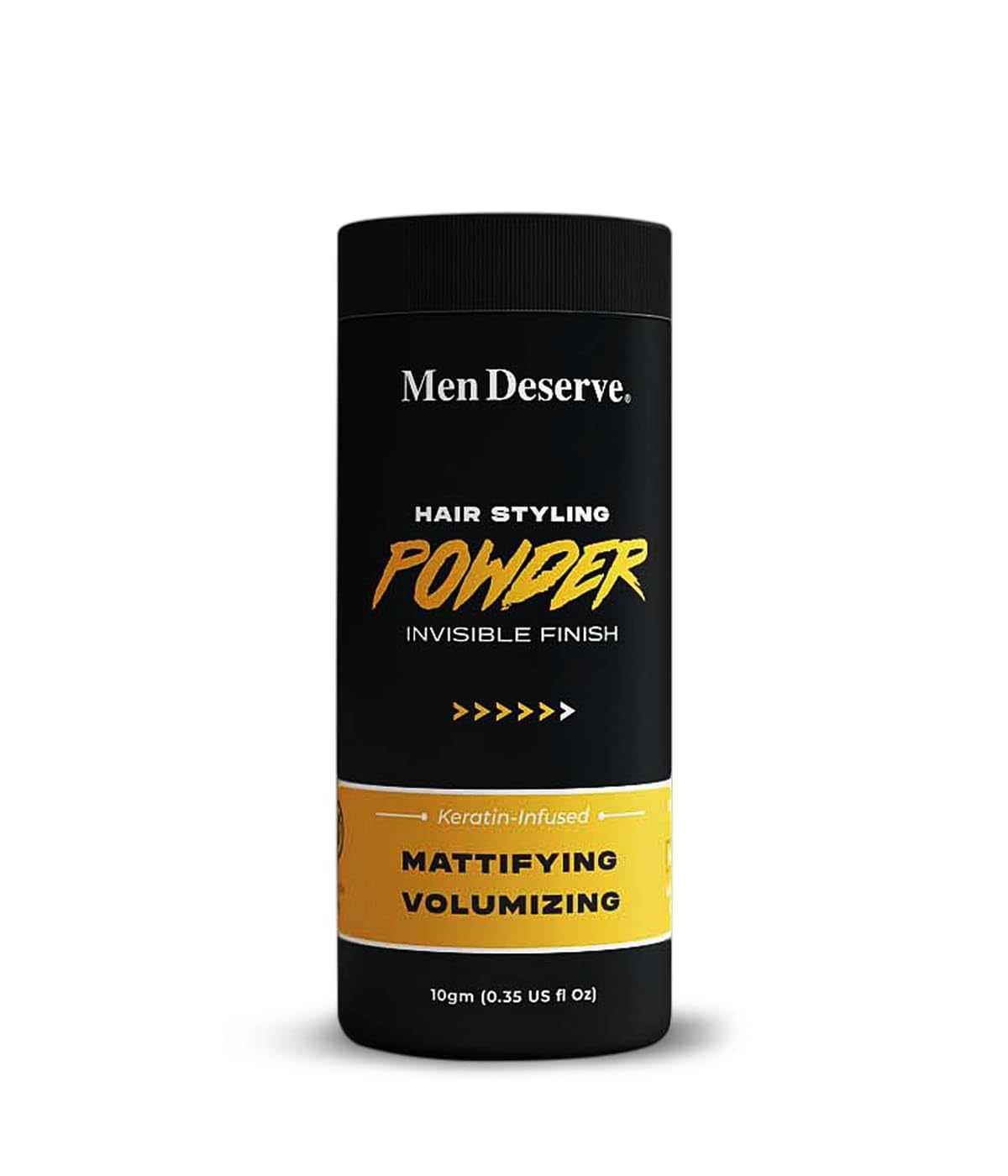 Men Deserve - Hair Styling Powder Wax (10g) | For Hair Volume, Strong Hold, and Matte Hair Look | Invisible Finish Hair Powder for Men | Sulphates and Paraben Free | Hair Volume Powder For Men
