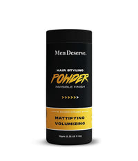 Men Deserve - Hair Styling Powder Wax (10g) | For Hair Volume, Strong Hold, and Matte Hair Look | Invisible Finish Hair Powder for Men | Sulphates and Paraben Free | Hair Volume Powder For Men