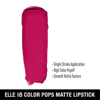 Elle 18 Lipstick Mauve Date (Matte) & Color Pop Matte Lip Color, P24, Pink Show, 4.3 g