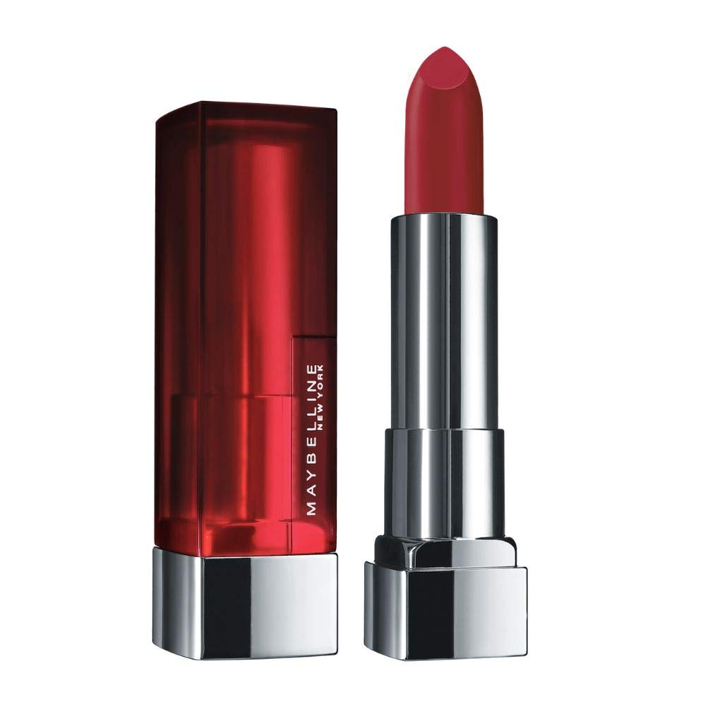 Maybelline New York Color Sensational Creamy Matte Lipstick, 691 Rich Ruby, 3.9g and Maybelline New York Color Sensational Creamy Matte Lipstick, 630 Flaming Fuchsia, 3.9g