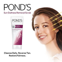 POND'S Bright Beauty Face Scrub, Deep Clean But Mild On Skin, Exfoliate, Remove Blackheads & Sun Tan, Gel Scrub, Bright Glowing Skin, 50 g