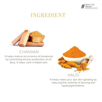 Khadi Natural Chandan Haldi Soap | Herbal Bathing Soap for Glowing Skin | Natural Soap with Essential Oils | Anti-Ageing Soap | Suitable for All Skin Types|Pack of 4 | (125gm*4) (500gm)