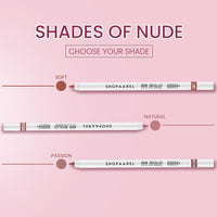 SHOPAAREL BE BOLD Lip & Eye Pencil, 2-in-1 Lip & Eye Liner, Creamy & Blendable, Lip Liner, Built-In Sharpener, Matte Finish, Eye Liner, Intense Pigment, Smudge-Proof, Long Lasting-0.4 Gm, Sandy