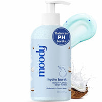 Moody 7D Hydro Burst with Hyaluronic Acid Body Wash | Refreshes, Deep Cleanses Skin & Provides Intense Hydration to Skin | Gentle and for All Skin Types | Softer, Smoother Skin 200ml