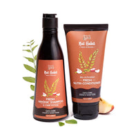 Nat Habit Curry Cider Shampoo and Conditioner for Women & Men, Soft and Shiny Hair, Sulphate Free Hydration Kit