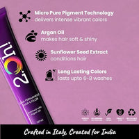 2.Oh! Italian- Pastel Pink Hair Color For Women & Men | Ammonia-Free DIY Semi Permanent Hair Color | Enriched with Argan Oil | Lasts upto 6-8 Washes (Pack of 2)