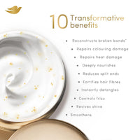 Dove 10in1 Peptide Bond Strength Hair Treatment Mask 300 ml |For Extremely Damaged Hair | with PROTEIN PEPTIDES beads| Reoncstructs bonds to repair heat, colour, chemical damage