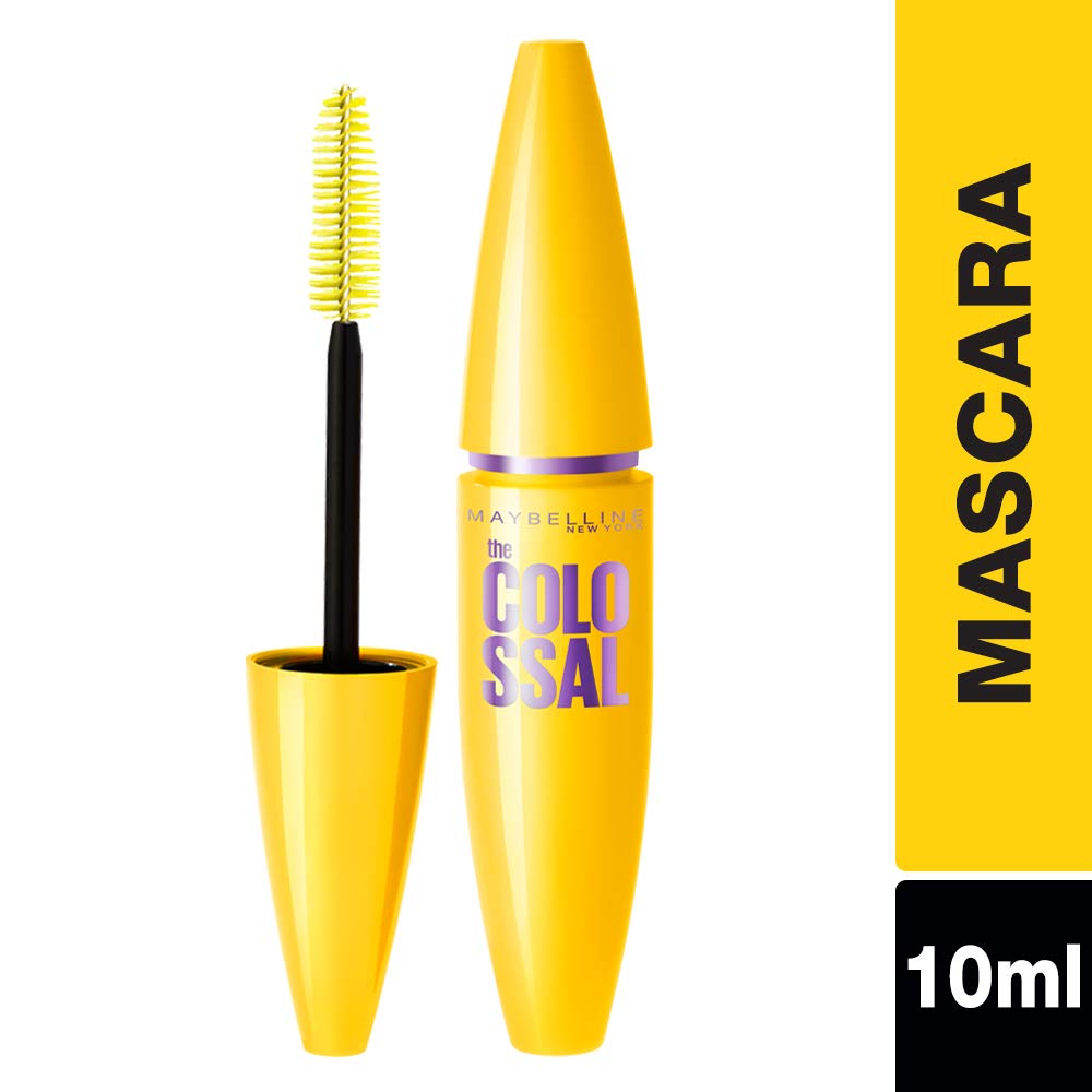 Maybelline New York The Blushed Nudes Palette Eyeshadow, 9G And Maybelline New York Volume Express Colossal Mascara, Washable, Glam Black, 10.7Ml