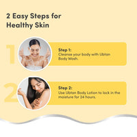 Mylo Veda Ubtan Body Lotion-275ml for Glowing Skin with the Goodness of Nalpamaradi Oil, Turmeric, Cocoa Butter & Shea Butter, Free from Parabens, Sulfates, Phthalates, Mineral Oil for All Skin Types