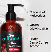 mCaffeine Tan Removal Bath Kit with Exfoliating Coffee Body Scrub & Body Wash | Suitable for All Skin Types | Value Pack of 2 for Men & Women