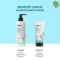 Plum Tea Tree Dandruff Control Shampoo I With Tea Tree Oil,Propanediol Caprylate&Willow Bark Extracts I For All Hair Types Dandruff Control|Sulphate Free|Paraben- Free I 100% Vegan|250 Ml,2 Count