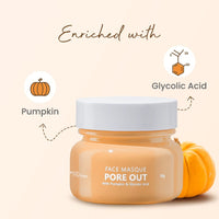 Earth Rhythm Pore Out Face Masque with Pumpkin Enzymes - 50 GM | Exfoliate Dead Skin Cells, Fades Dark Spots, Reduce Fine Lines