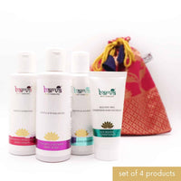 Barva Hair Care & Body Care Combo,Contains Shampoo, Conditioner,Body Lotion & Body Wash, Skin Care essentials, Suits All Skin types