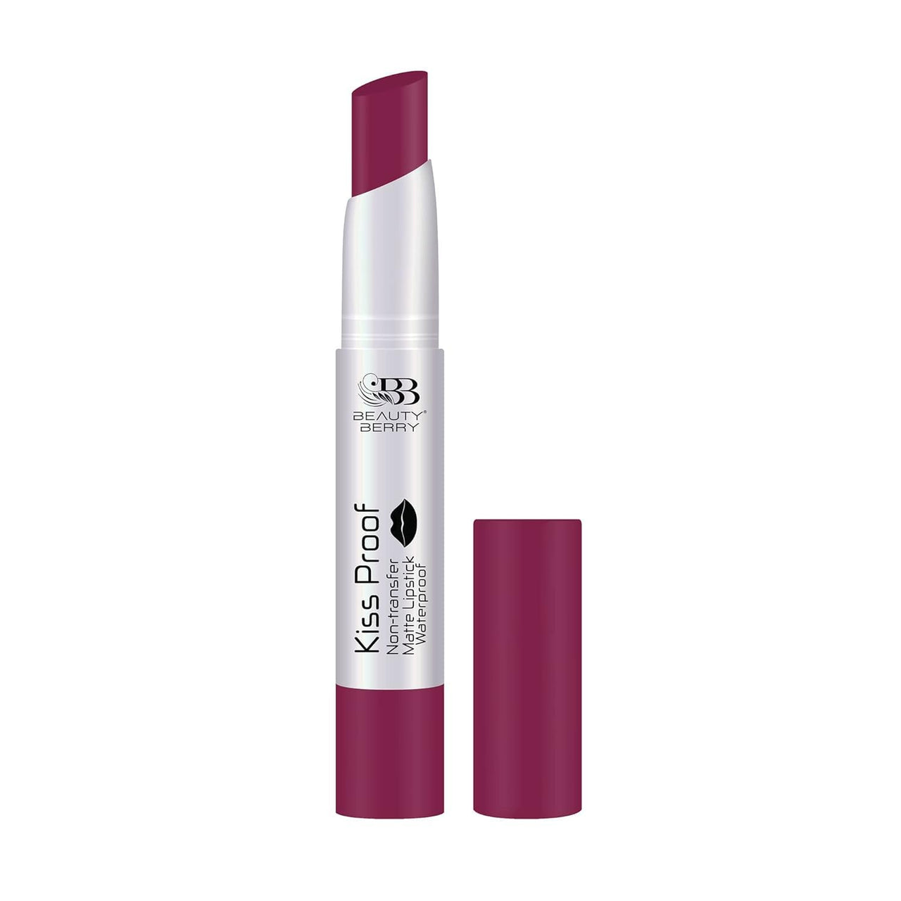 Beauty Berry Kiss Proof Non Transfer Matte Lipstick for Women, Waterproof Long Lasting Lip Crayon, Pack of 1. (PlumPretty -19)
