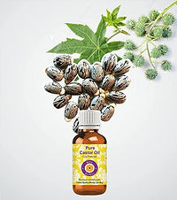 Deve Herbes Pure Castor Oil (Ricinus communis) with Glass Dropper Natural Therapeutic Grade Cold Pressed 50ml