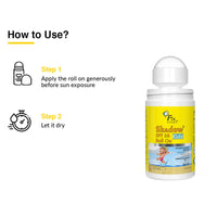FIXDERMA Shadow SPF 50 Kids Roll On Sunscreen With Golden Seaweed & Phytosterol, PA+++, UVA & UVB Protection, 30Gm - Combination