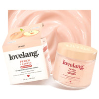 lovelang Peach + Biotin Hair Mask | Deep Nourishment for Hair Fall & Thinning | Thickens, Fortifies & Softens | 120ml | Peach Scented | For All Hair Types