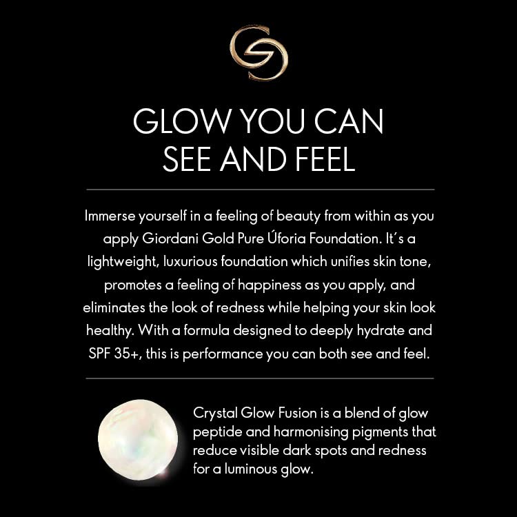 Oriflame Giordani Gold Pure Úforia Luminous Foundation Mousse For All Skin Type Spf35+|Lightweight Foundation|Beige, 30 Ml