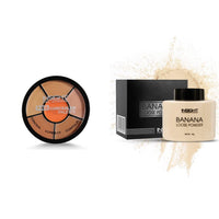 INSIGHT Cosmetics Pro Full Coverage Concealer Palette, Matte Finish (Full Coverage Concealer) & Banana Powder (Banana) For Normal Skin, 2 Count