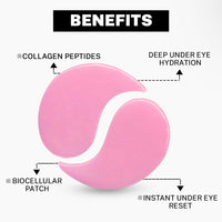 HOUSE OF BEAUTY Hydragel Eye Patches With Collagen, Peptides & Hyaluronic Acid For Dark Circles, Instant Puffiness Reduction & Hydration - (30 Pairs for both Women and Men) - 95 g