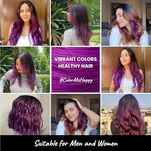 2.Oh! Italian- Purple Hair Color For Women & Men | Ammonia-Free DIY Semi Permanent Hair Color | Enriched with Argan Oil | Lasts upto 12-15 Washes (Pack of 2)