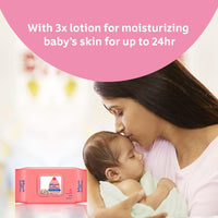 Johnson's Baby Skincare Wipes With Lid, 72s Twin Pack & Johnson's Baby No More Tears Shampoo 200ml